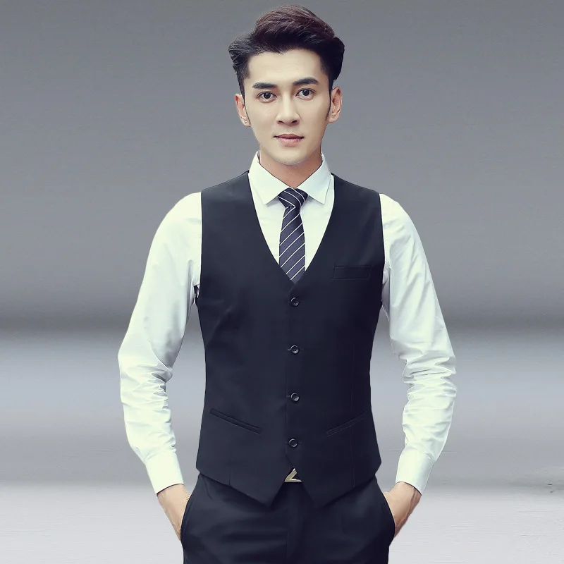 
Slimming vest mens tuxedo suits 