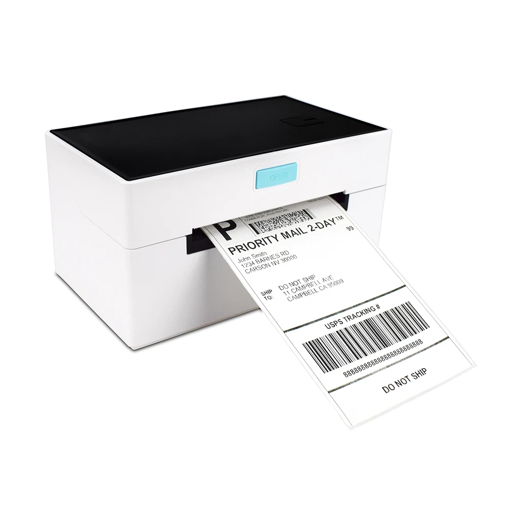 4 Inch USB Port Thermal Barcode Printer compatible with Windows Mac Android iOS Barcode Printer
