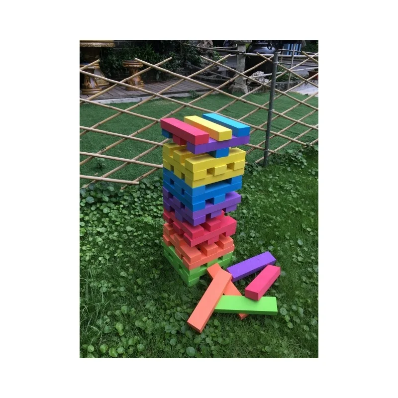 EVA Foam Tumble Tower 60 Pcs Tumbling Tower Stacking Tower For Kids