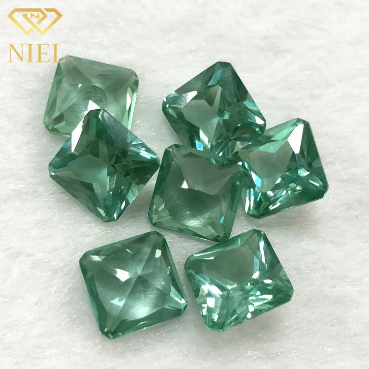 Wholesale Price Spinel 137 # Square cut synthetic spinel created by 12x12mm size laboratory