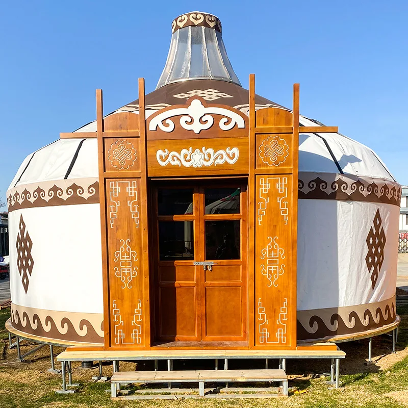 Luxury Mongolian yurt bags made to order windproof prefab mongolian yurt ger