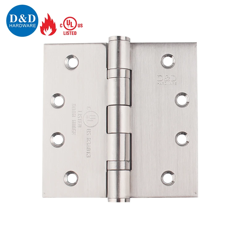 UL Listed Stainless steel 304 2BB fired rated full mortise Commercial Door butt  hinge Heavy Duty hinge