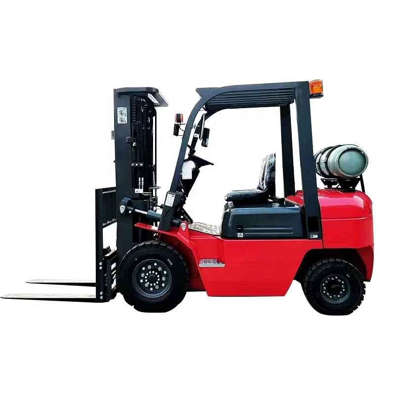 LPG Forklift Forward Moving Four Wheel Drive Balanced Weight Gasoline LPG Dual Fuel Internal Combustion Forklift 3 Ton 5 Ton