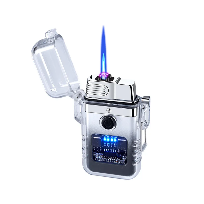 TH815 Gas&Electric creative double arc lighter Tiktok selling decompression Smoking Accessories Funny Toy Cigar lighters