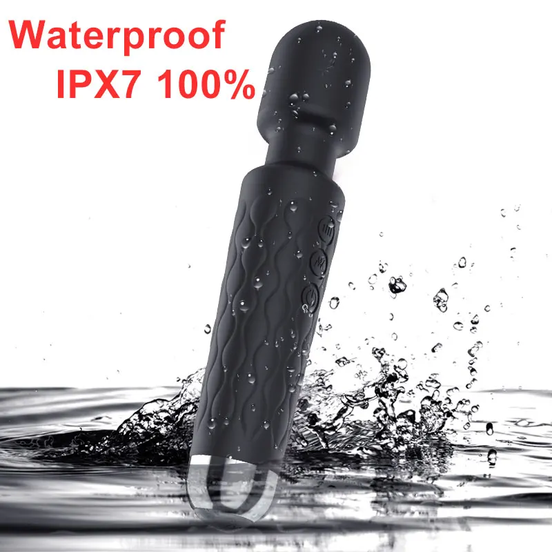 Massage Stick Vibrating AV Waterproof Masturbation Vibrator Wand For Female