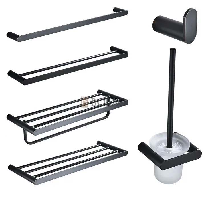 Luxury Bathroom Hardware Pendant Rose Gold Wall Mounted Brass Bathroom Accessories Set