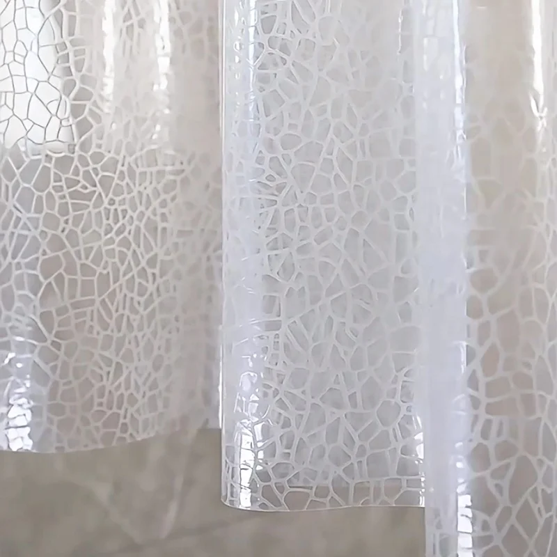 Low MOQ Factory Wholesale Weighted EVA Eco Bathroom Waterproof Shower Curtain Lining