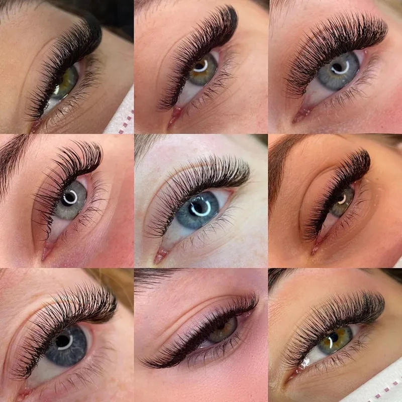 20-25mm 03 w cashmere eyelash extension trays easy fan pbt russian lash extensions wholesale