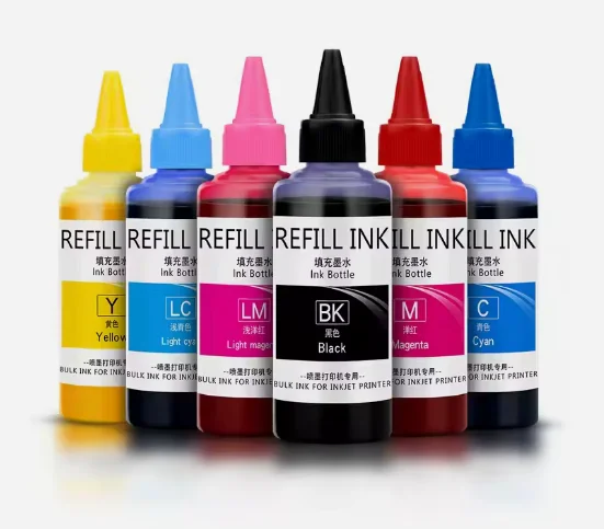 OCBESTJET 100ML/Bottle Universal Refill Dye Ink For Epson L3251 L3258 L1300 L8188 L3219 L5158 L5168  L2367 L8050 Inkjet Printer