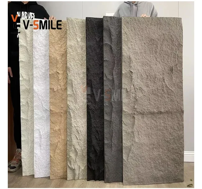 Polyurethane PU Faux Artificial Culture Stone Exterior Decorative Wall Panels