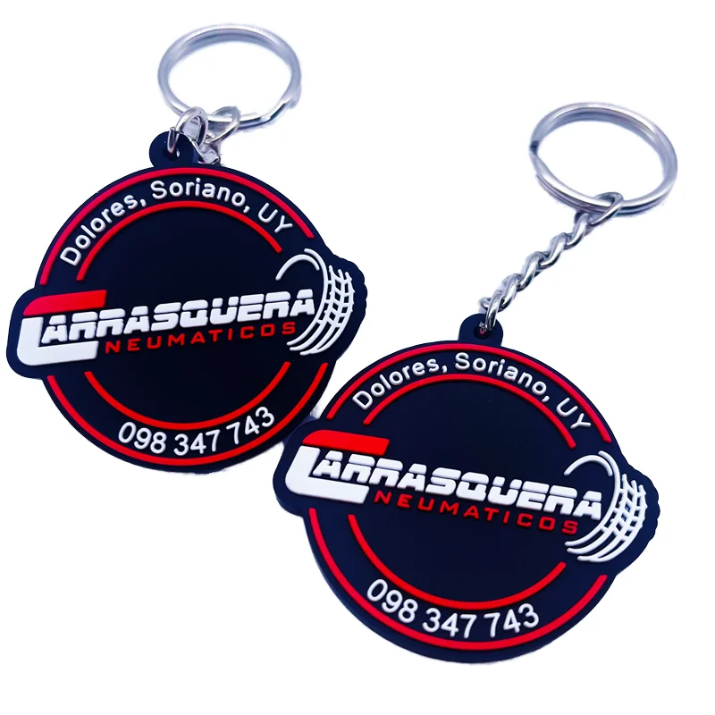 High Quality Custom Logo PVC Keychain Cheap Racing Sport Motorcycle 3D Rubber Keychains Promotional