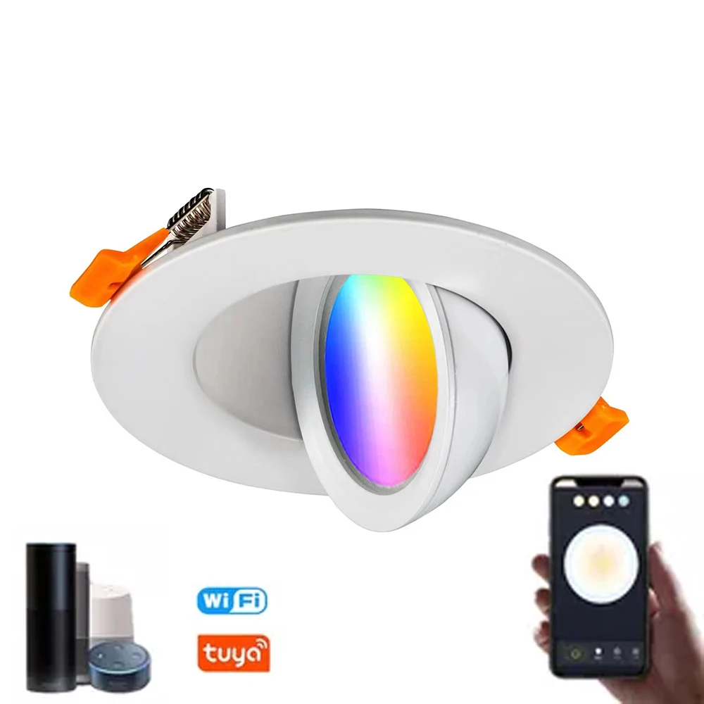 3CCT 5CCT RGB Диммируемый светодиодный встраиваемый потолочный светильник светящаяся лампа Dali Индивидуальный Светодиодный