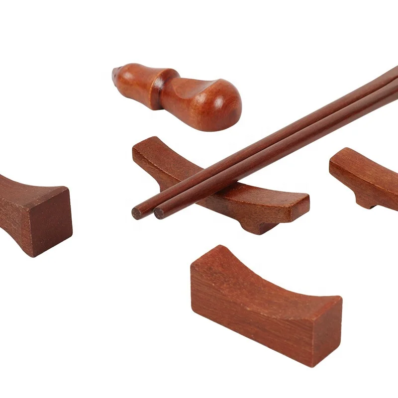 Wholesale Creative Bamboo Chopstick Rest Stand Disposable Chinese Style Kitchen Rack for Chopsticks and Spoons Holder