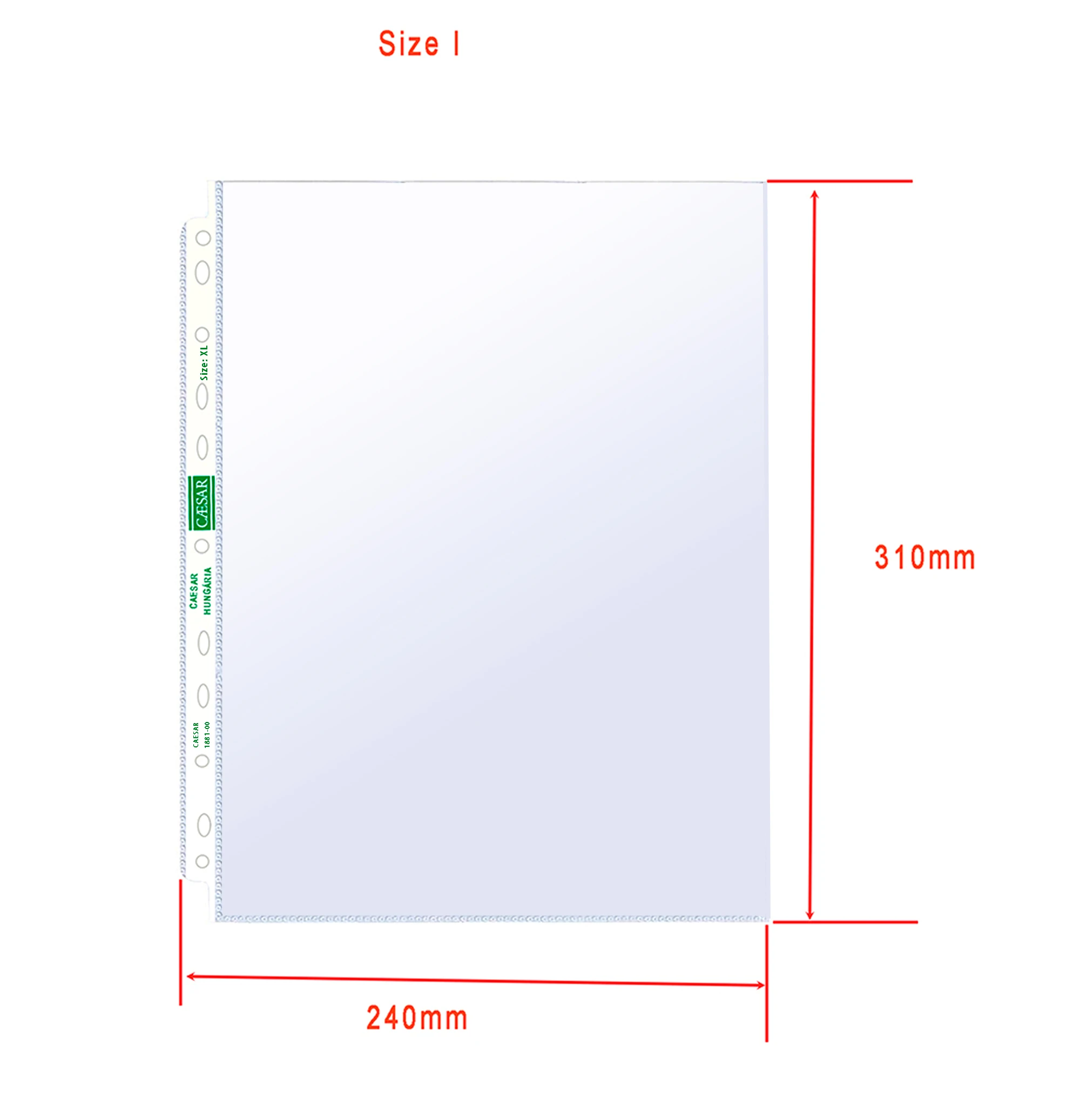 Manufacturers batch production of white-side three-hole data file bag loose-leaf menu bag refill 11-inch photo album