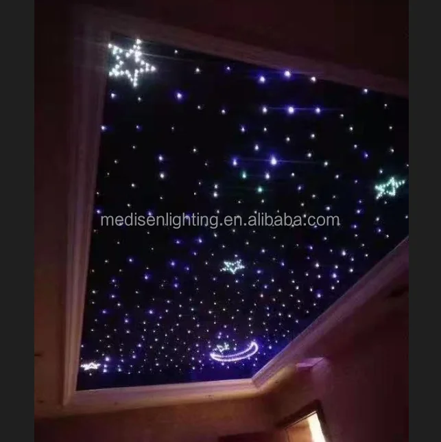 RGB/white Light Polyester Fiber Optic Star Ceiling False Panel