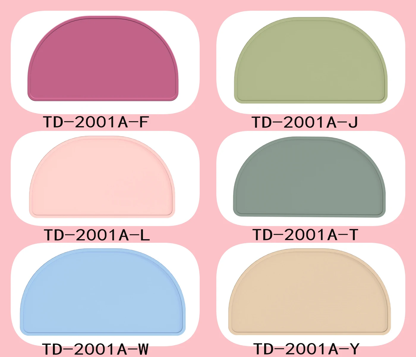 Environment-friendly multi-functional place mat baby feeding table mat food-grade material anti-dirty silicone place mat