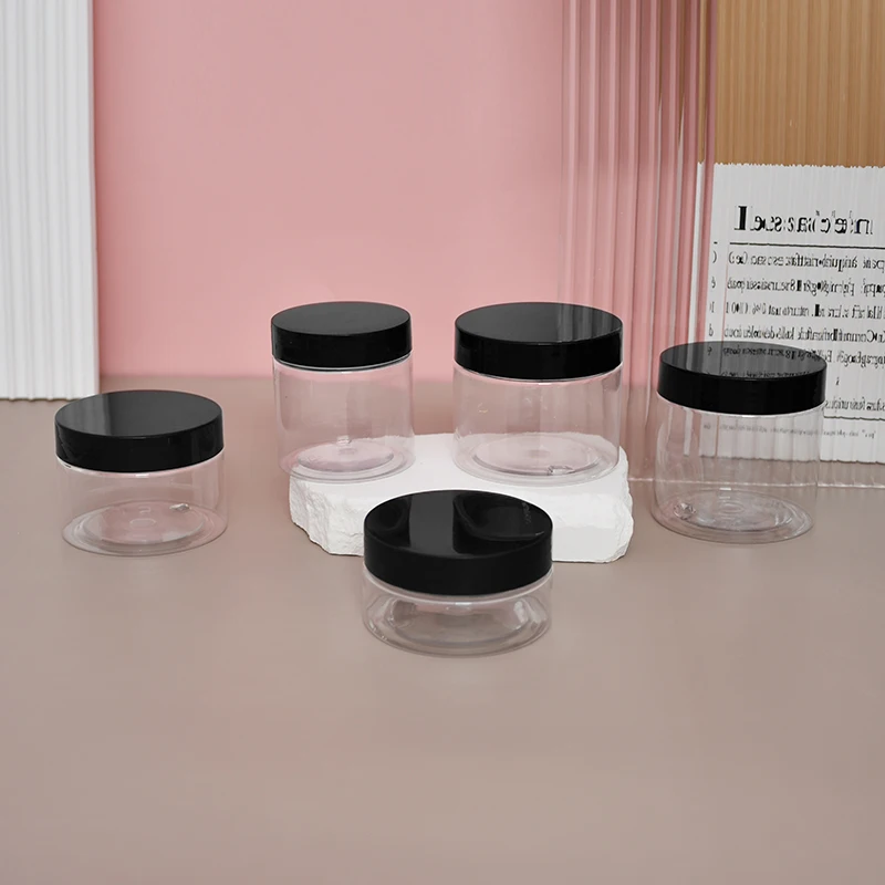 Large empty cream plastic jar 50 100 200 250 350 500 ml plastic container jar for cosmetic creams