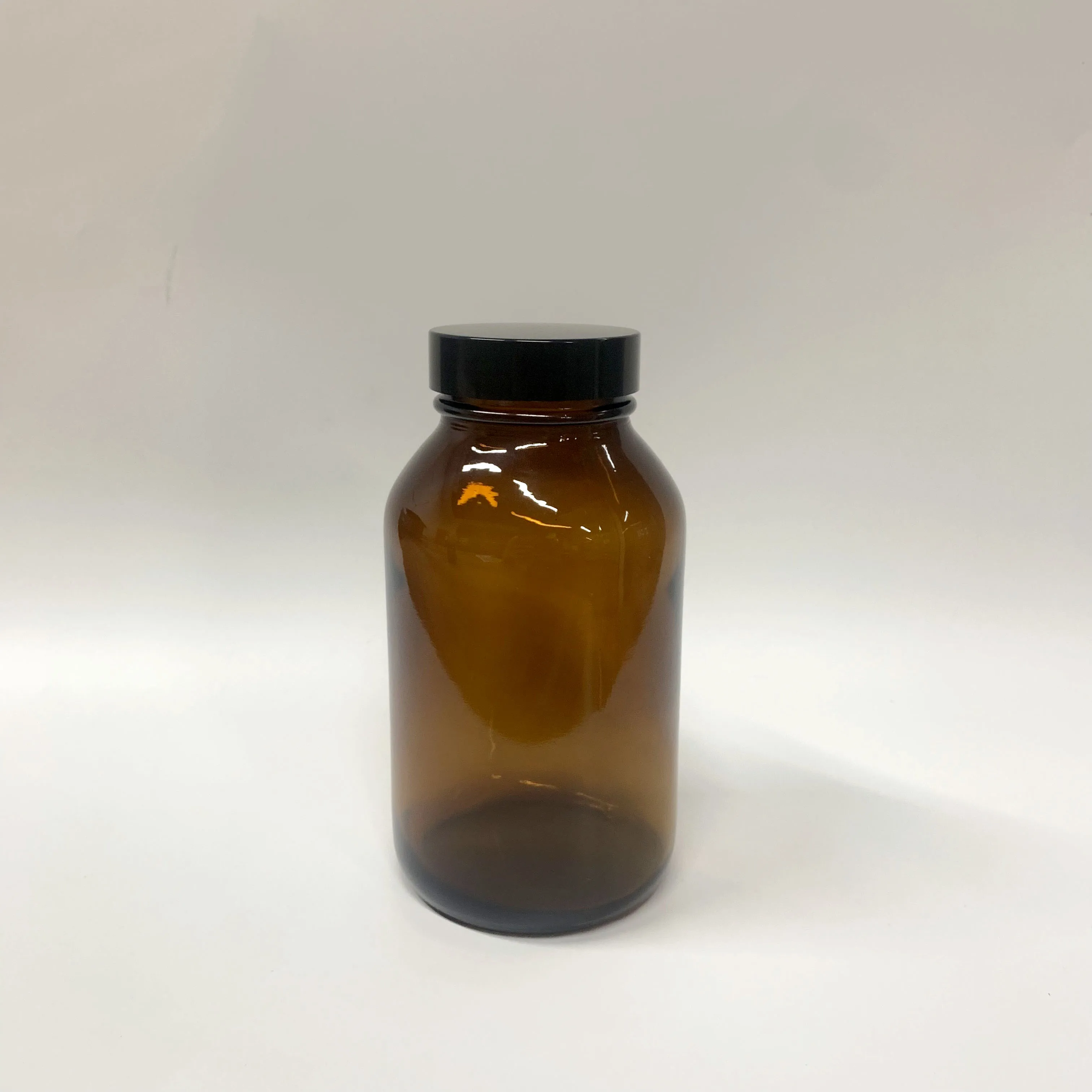 150ml 250ml 500ml high borosilicate amber color wholesale reagent chemical bottle with inner lid seal