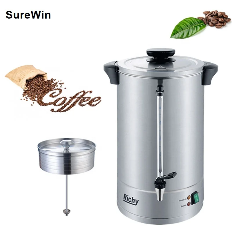 8L CB ce approval Double layer stainless steel electrical coffee machine coffee catering coffee urn in Foshan