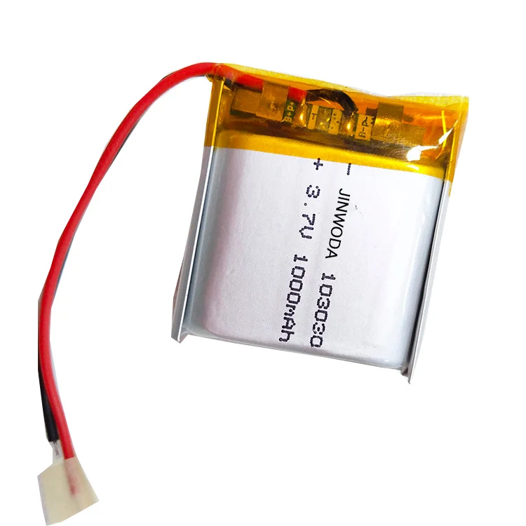 3.7V polymer lithium battery rechargeable 103030 universal warm handbag breast pump custom 1000mah battery cell