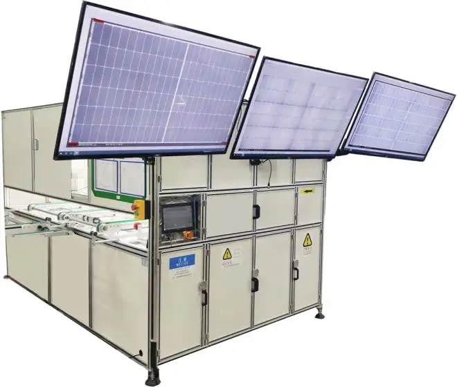 Automatic Solar El And VI tester Machine With Camera Visual Function For solar Panel Production Line