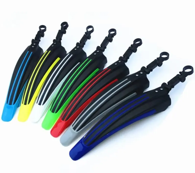 Adjustable Bicycle Fenders FullCover Thicken Front Rear Mud Guard Cycling Plastic Mudguard For Kids Bike Plastic Parts