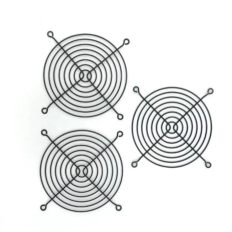 
120mm Black Metal Fan Guard Metal Fan Fliter for 120x120x25mm 120X120X38mm AC/DC/EC Cooling Fan 