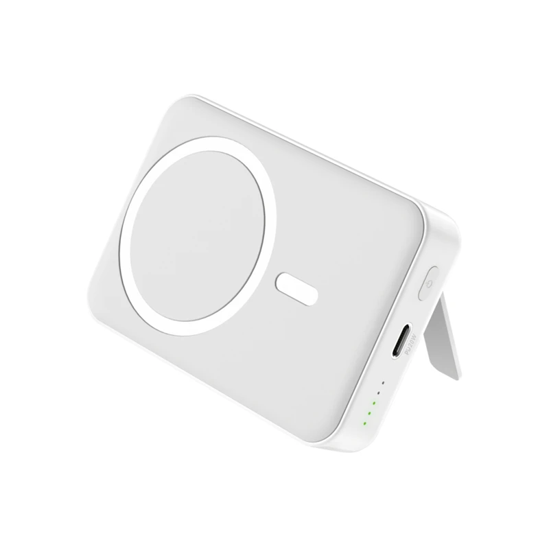 Wholesale power bank mini magnetic wireless charger 20000mah 20w magnetic slim portable power bank logo with phone stand