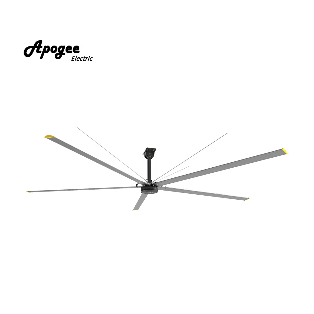 Apogee Aluminum Alloy Blades hvls fan for GYM School Hotel big industrial ceiling fan