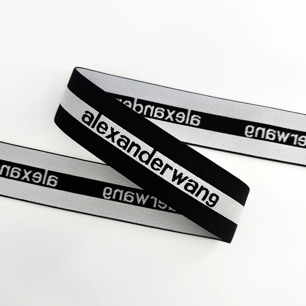 Free sample manufacturer custom color width polyester elastic band