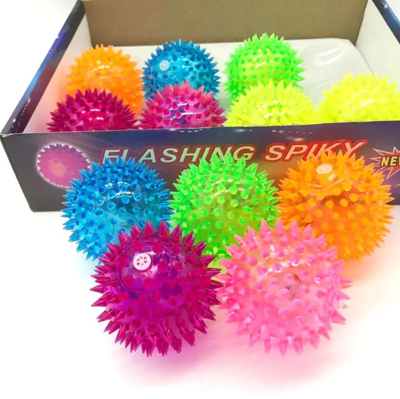 Flash squeaky dog toy ball for  pet chew toys