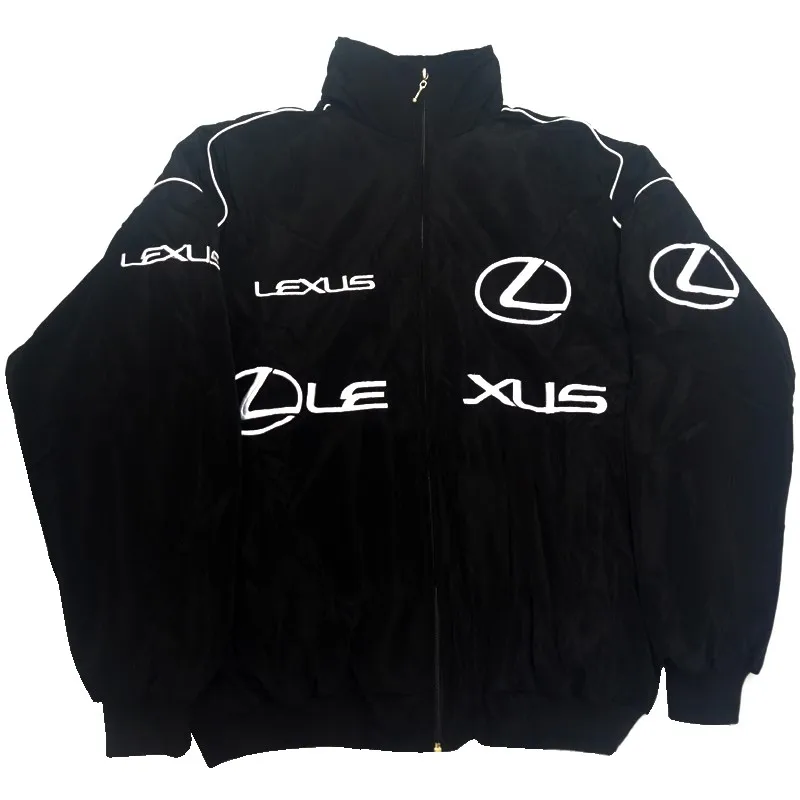 Новый 2024 гоночный костюм Formula One F1 Lexus вышитая хлопковая куртка