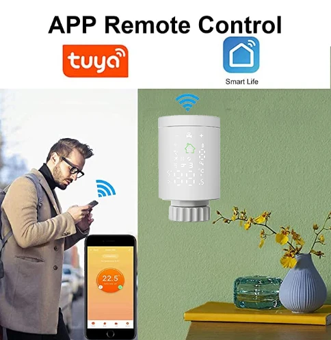OEM RADIATOR WiFi Zigbee3.0 Tuya Thermostat Heating System Thermostat Zigbee Programmable Radiator Valve HY368