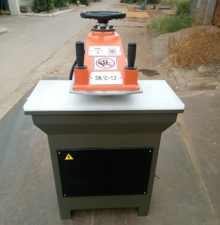 China shoe making machine swing beam press cutting machine