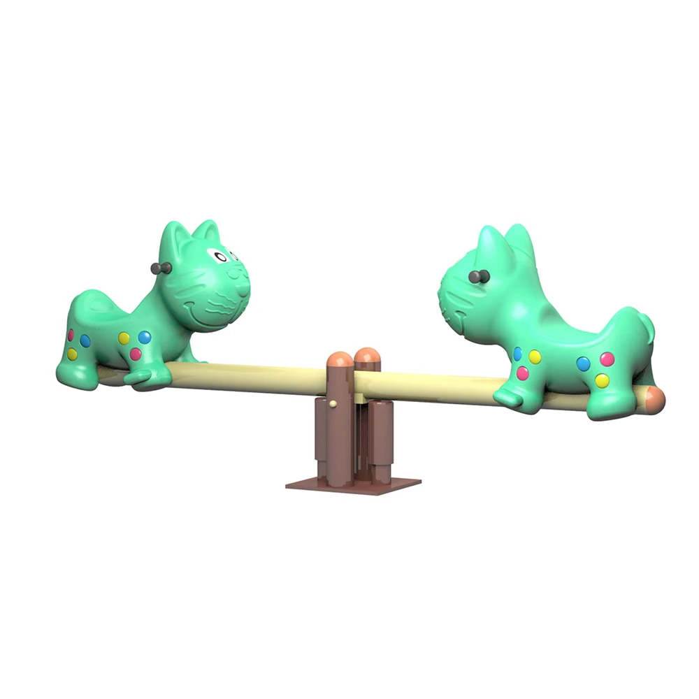 
Luxury Inclusive Landscape Animal Children Metal Seesaw For Family 