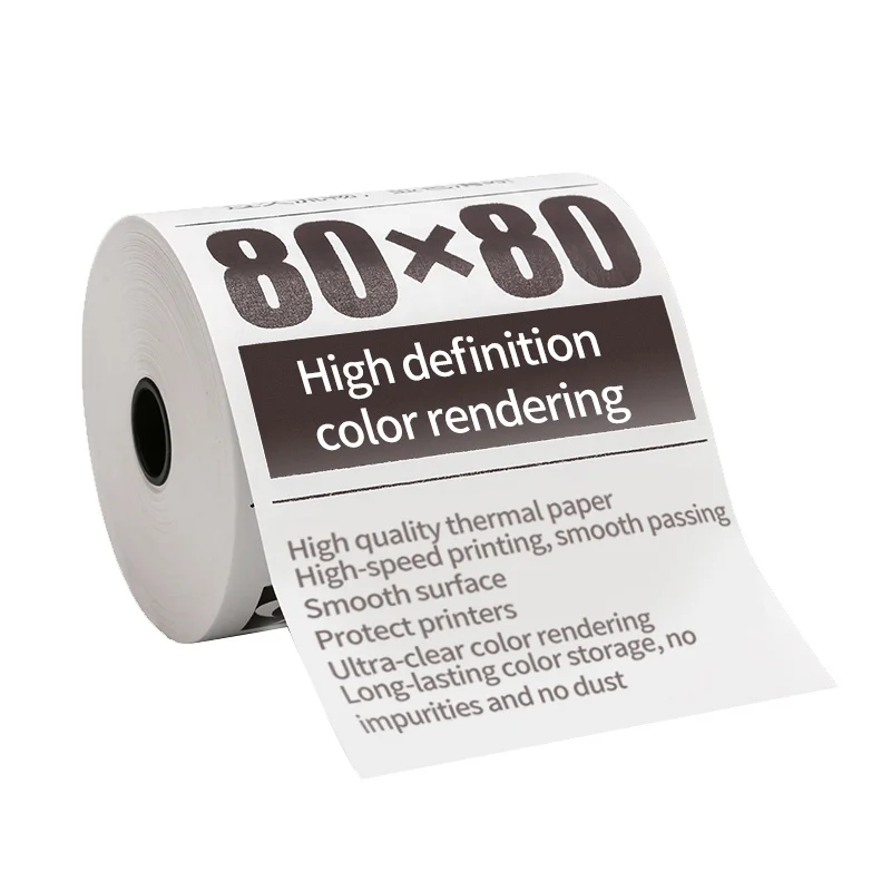 *hot selling thermal paper rolls custom design images and size thermal paper 80x80mm 55g 63um ATM machine paper
