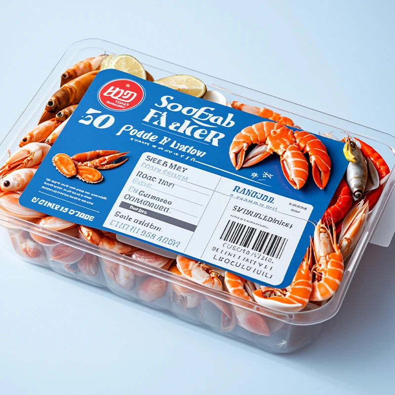 Индивидуальные этикетки для замороженных продуктов мяса говядины клейкие холодной температуры пищевой упаковки водонепроницаемые