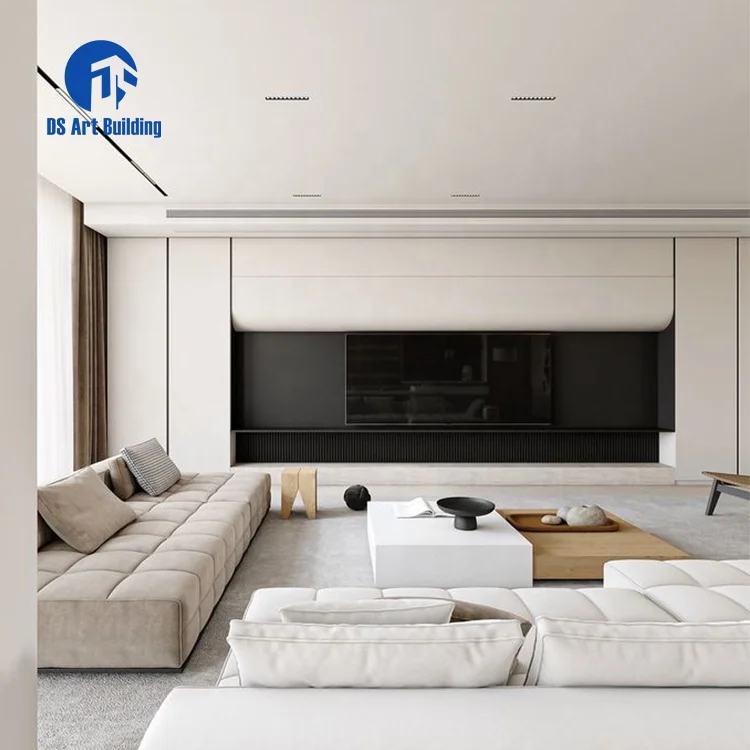 DS Modern Fashion Wooden Luxury Modern Design TV Stand TV Unit Wall Mounted Living Room TV Cabinet