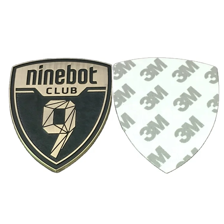 China Manufacturer custom logo antique bronze metal label with sticker