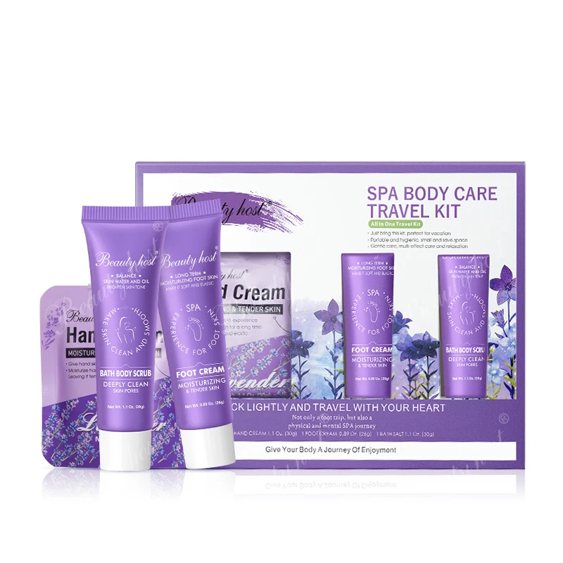 Lavender Body Scrub Private Label Hand& Foot Scrub Body Polish Exfoliating Body Scrub Travel Skin Care Sets OEM Beauty Factory