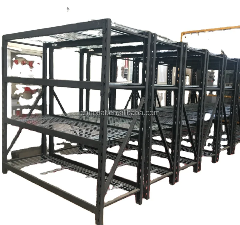 Hoifat basket storage holders facility structural 4 shelf adjustable sheet metal strong shelving systems pallet wall rack unit