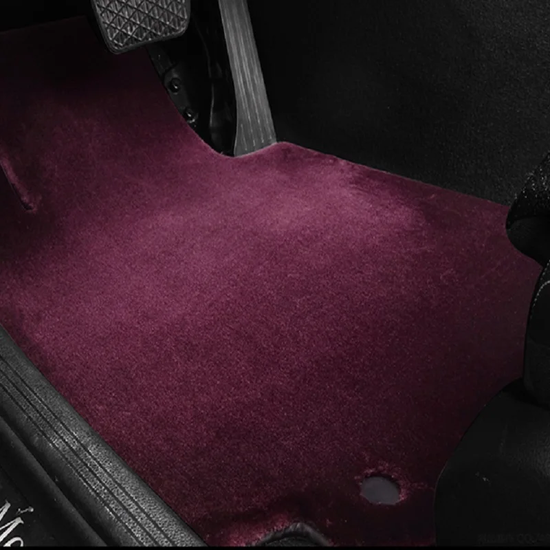 Wholesale Manufacturer Cashmere Fiber  Car Carpet Foot Mats for Tesla Ford benz BMW Honda Toyota Jeep Land Rover