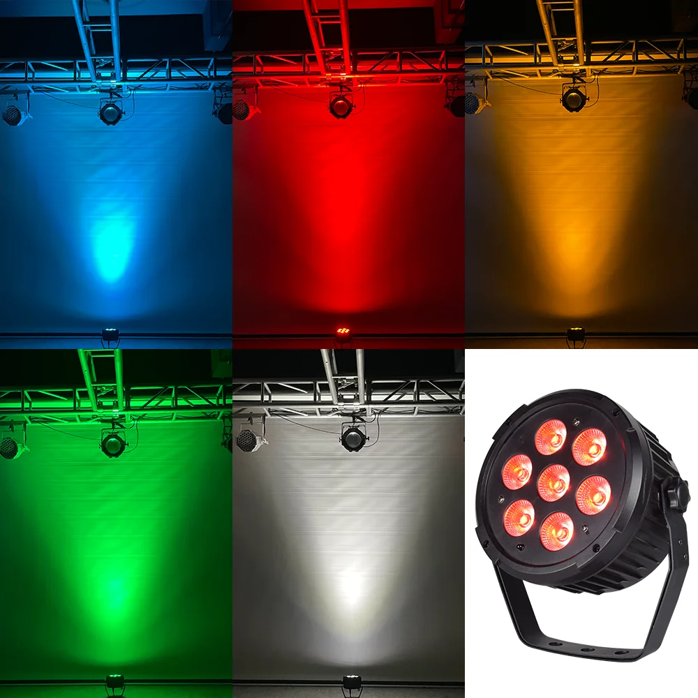 stage lighting RGBWA UV 6in1 wifi battery powered wireless dmx led par light