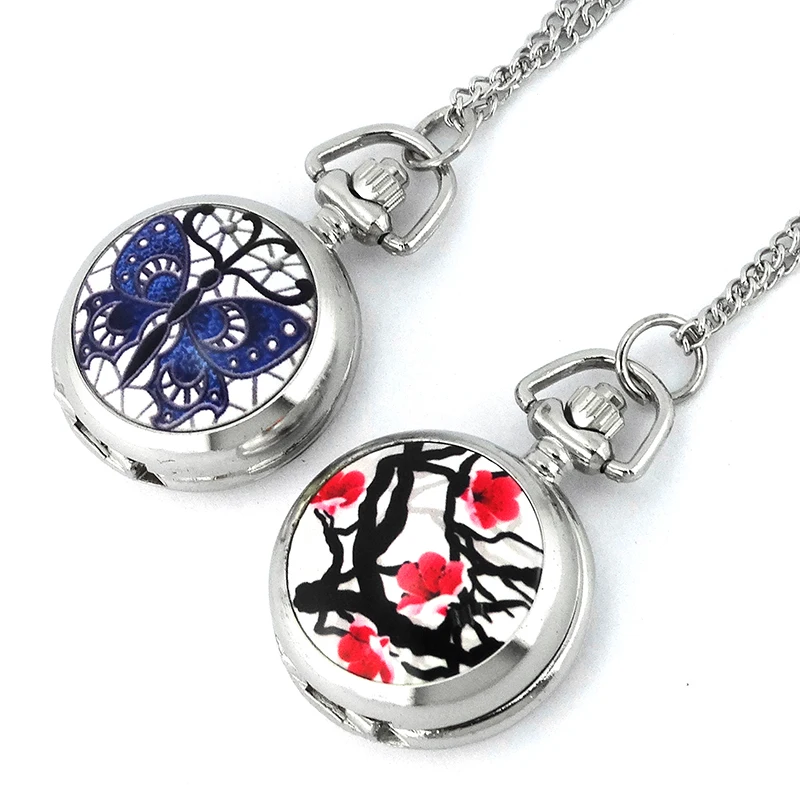 Custom Brand Your Own Necklace Quartz Watch Pocket Watches