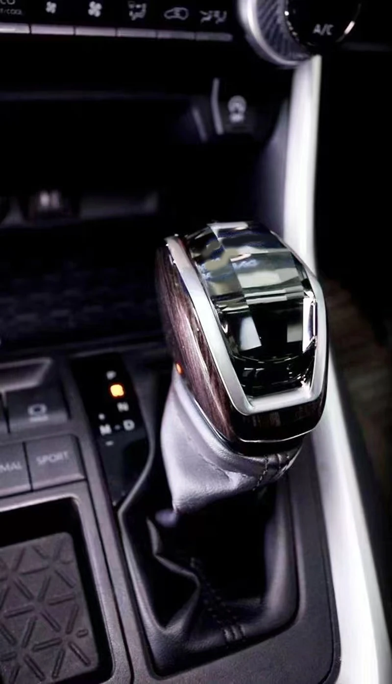 For Toyota RAV4 HIGHLANDER CROWN KLUGER VENZA CAMRY avalon Led Crystal Gear Shift Knob Handle Head Cover Shift Lever Gear