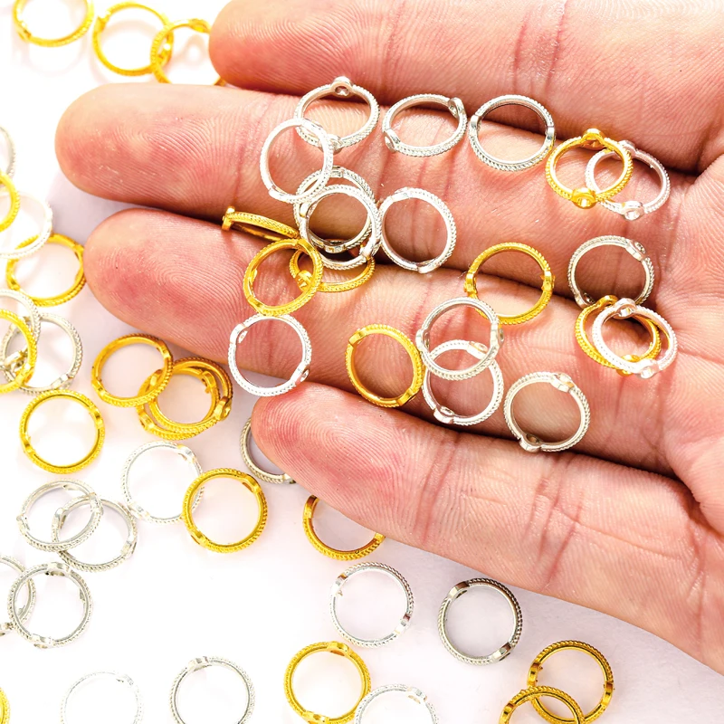 100pcs/bag 6 8 10 mm Mix Vintage Bead Ring Spacer Beads Cap DIY Bracelet Beads For jewelry Making Accessories Finding V152