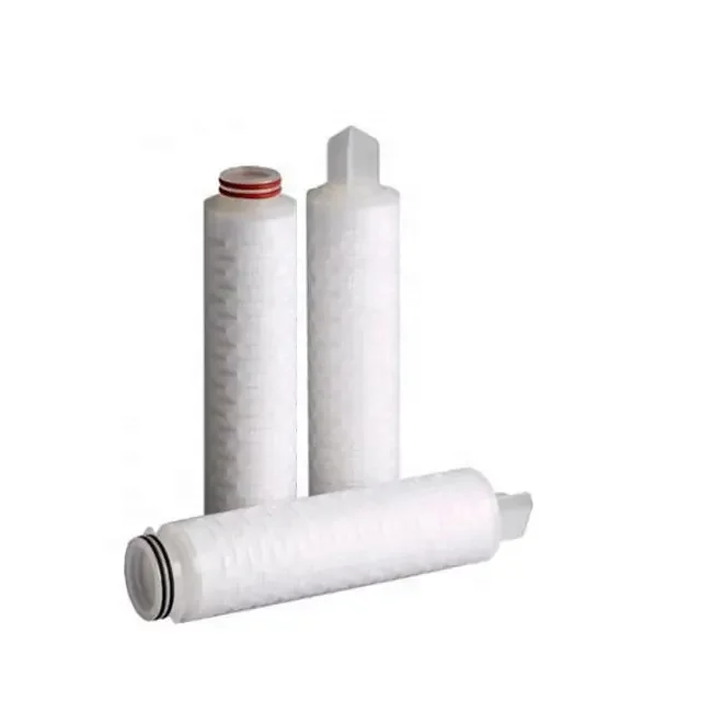 Effective Filtration Area 0.22um 0.45um 0.65um PES Membrane 5' 10' 20' Pleated Filter Cartridges For Wine Filtration in Can