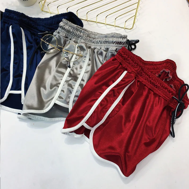 Womens summer just don running shorts nylon biking gym athletic blank beach shorts ladies