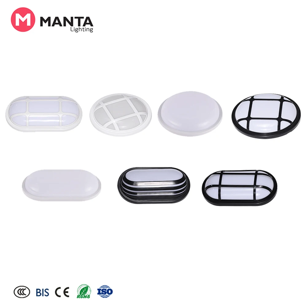 Frame Housing Cover With OEM IP65 Waterproof Ceiling Light 15W 20W Circle Oval Led Moisture-proof Lamp