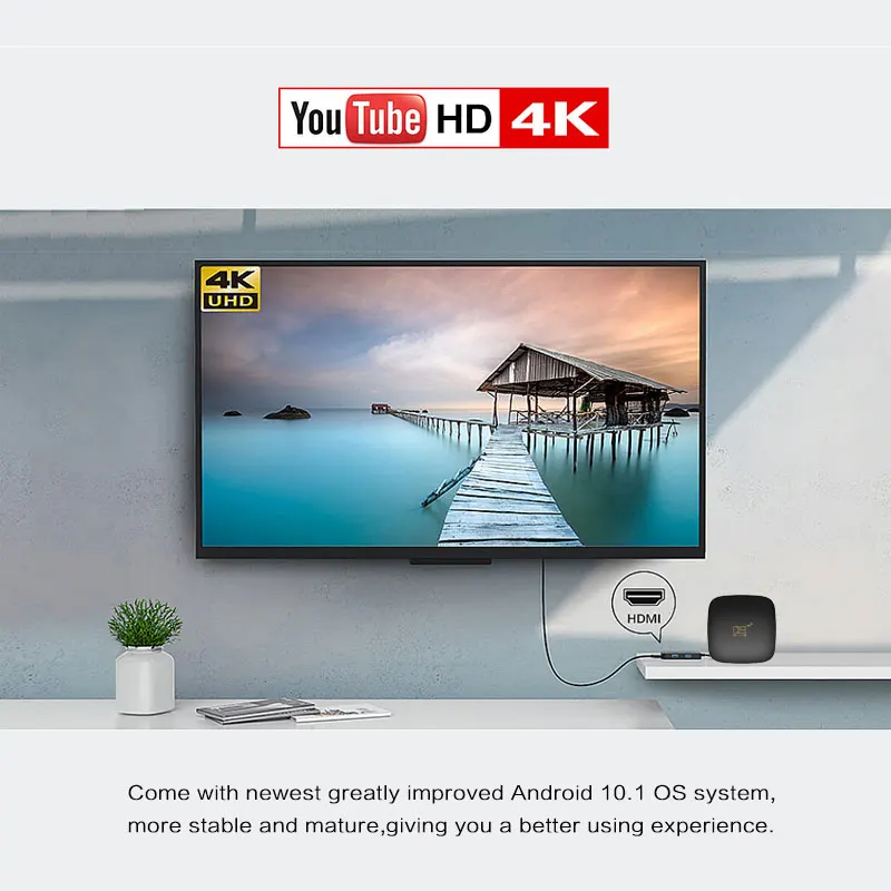 Android 10.0 TV BOX 16GB 256GB 8G 128G D9 TV Box 2.4G 5GWIFI 905 Core 4K 4D  TV receiver 1280P Fast Set Top Youtube Set